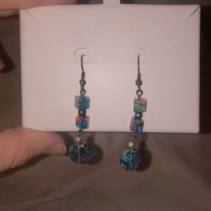 Turquoise Beaded Earrings
